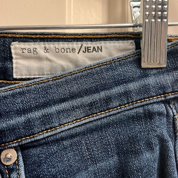 Rag & Bone Jeans Flare raw edge blue jean size 27. - Picture 2 of 8